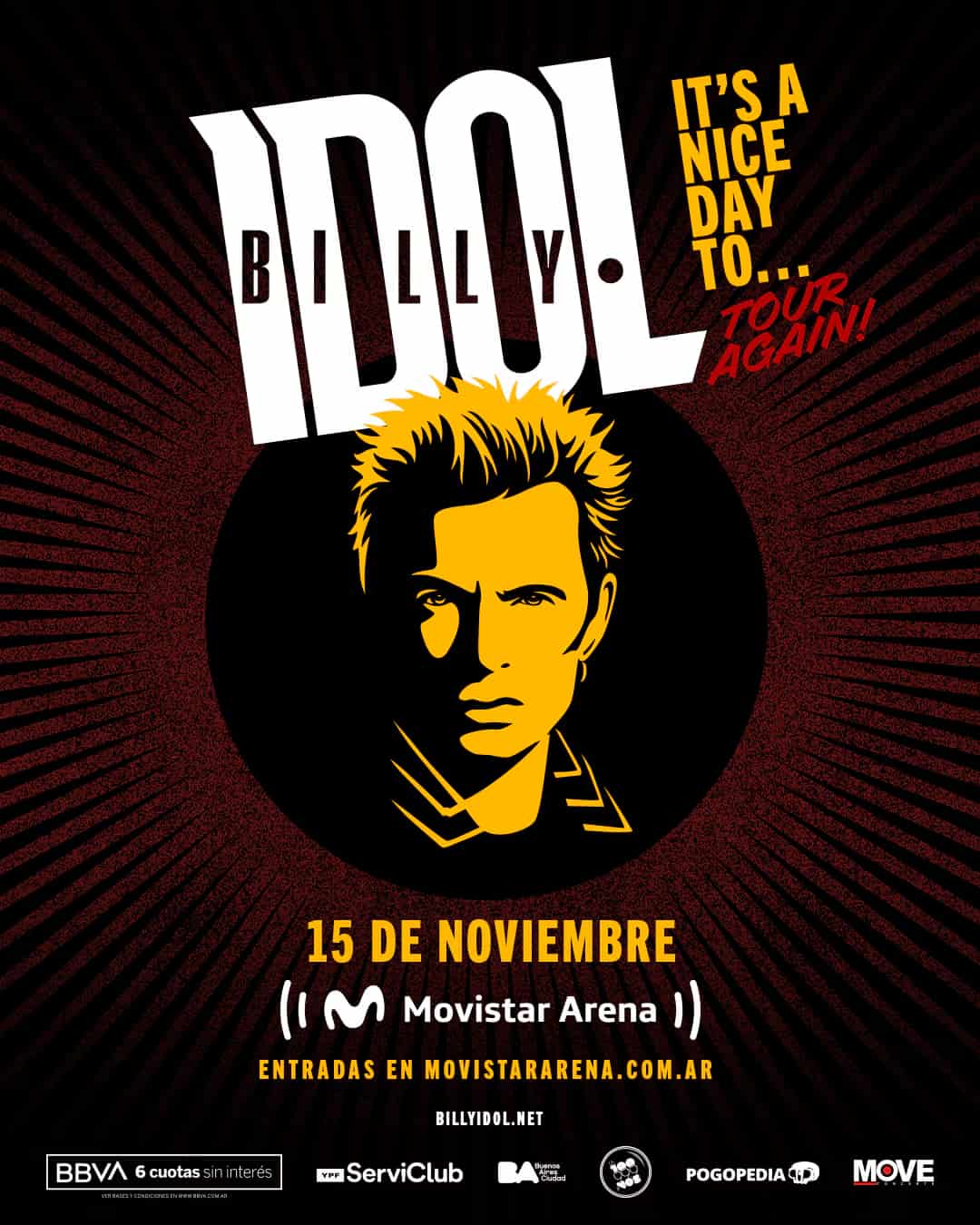 Billy Idol en Argentina 2025