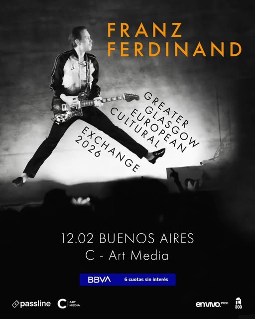 Franz Ferdinand vuelve a Argentina con un show exclusivo en Buenos Aires