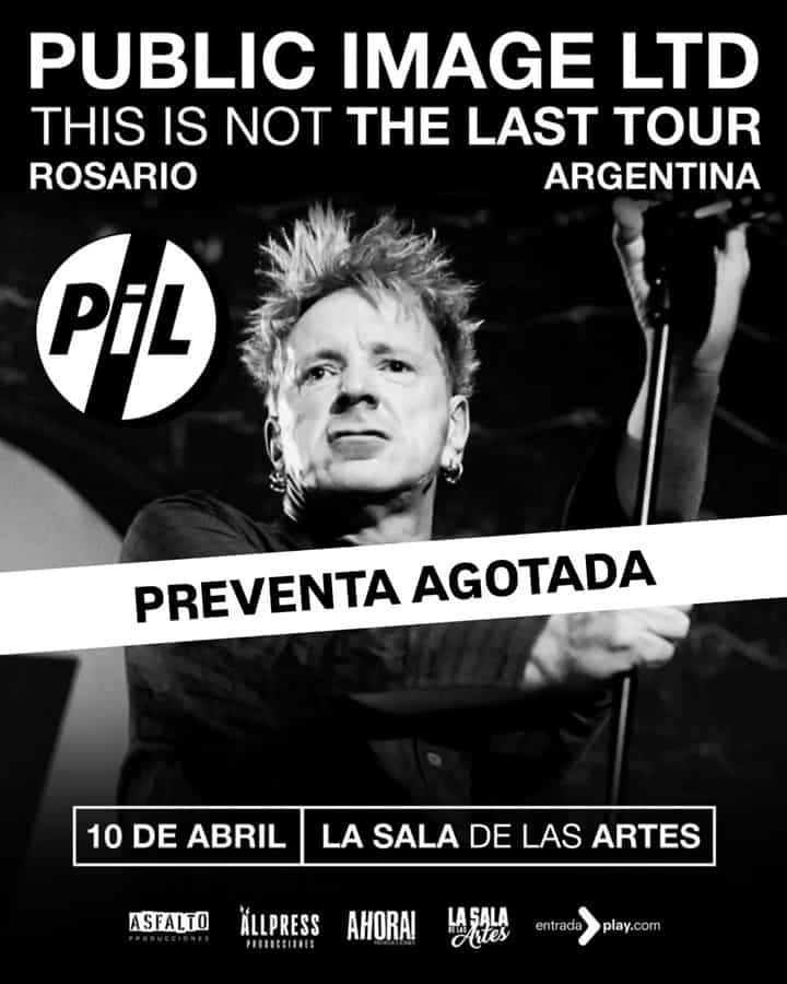 Public Image Ltd anuncia su gira por Argentina: This Is Not The Last Tour