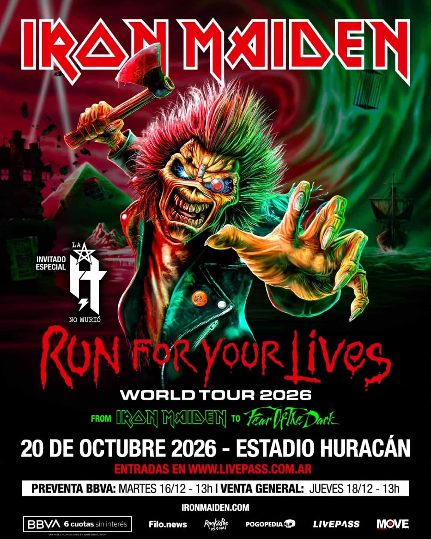 Iron Maiden en Argentina 2026