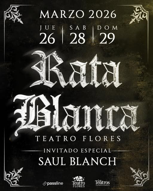 Rata Blanca en Teatro Flores en 2026