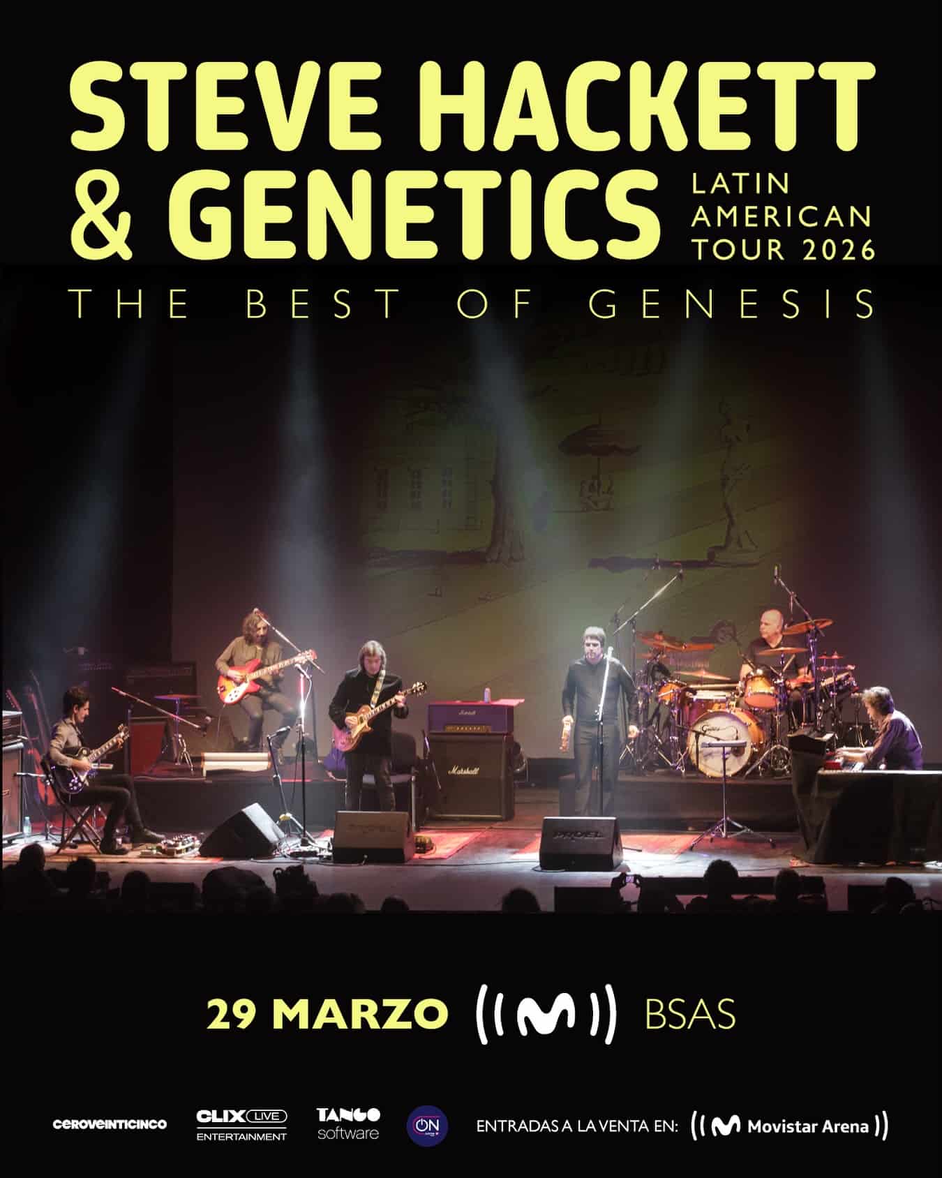 Steve Hackett & Genetics en Argentina 2026