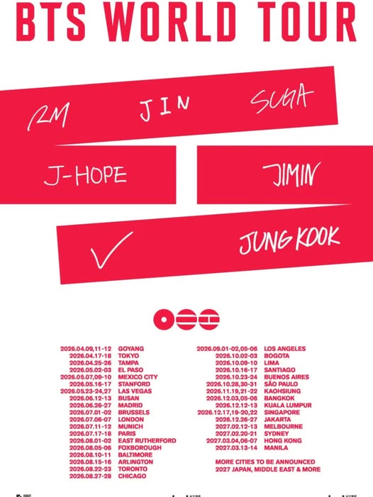 BTS en Argentina 2026
