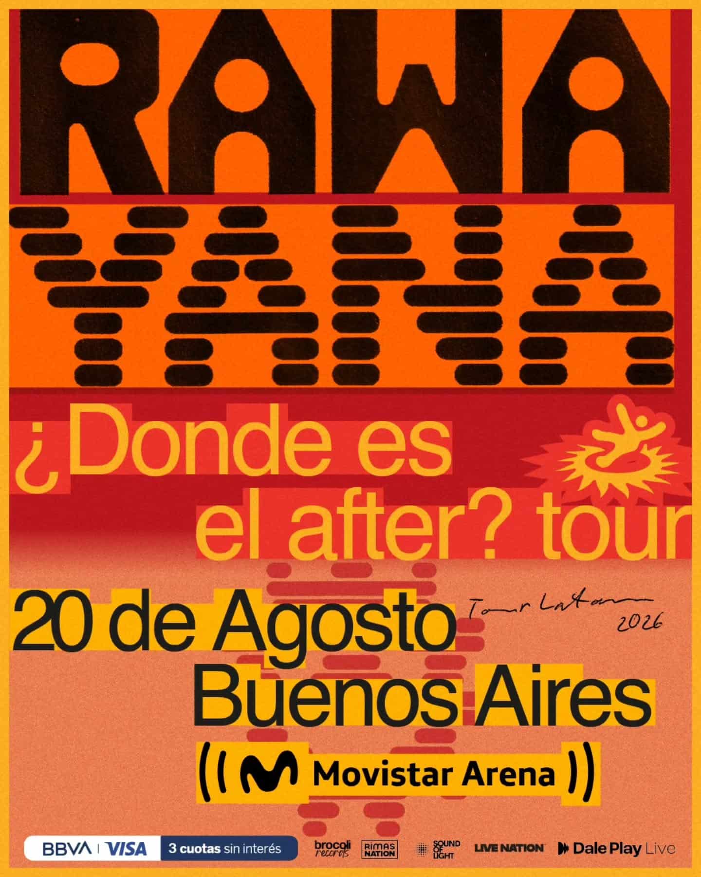 Rawayana llega a Argentina con su “¿Dónde Es El After? World Tour 2026”