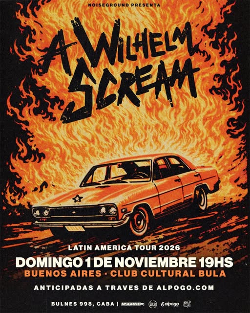 A Wilhelm Scream llega con toda su furia técnica a Buenos Aires en su Tour 2026
