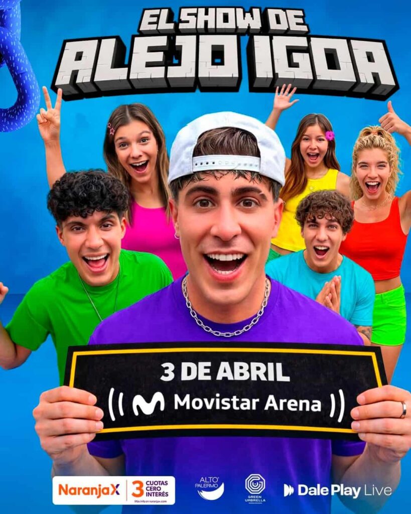 Alejo Igoa llega al Movistar Arena con un show inmersivo que promete