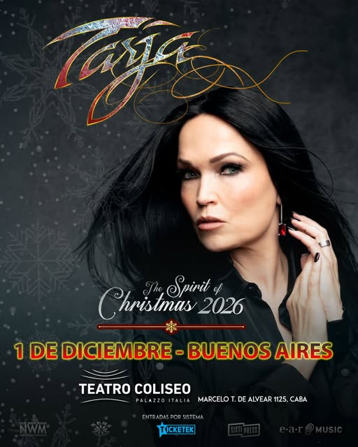 Tarja Turunen regresa a Buenos Aires con su concierto navideño “The Spirit of Christmas”