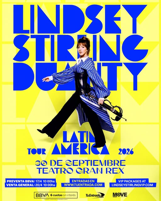 Lindsey Stirling regresa a Argentina con su “Duality Tour”