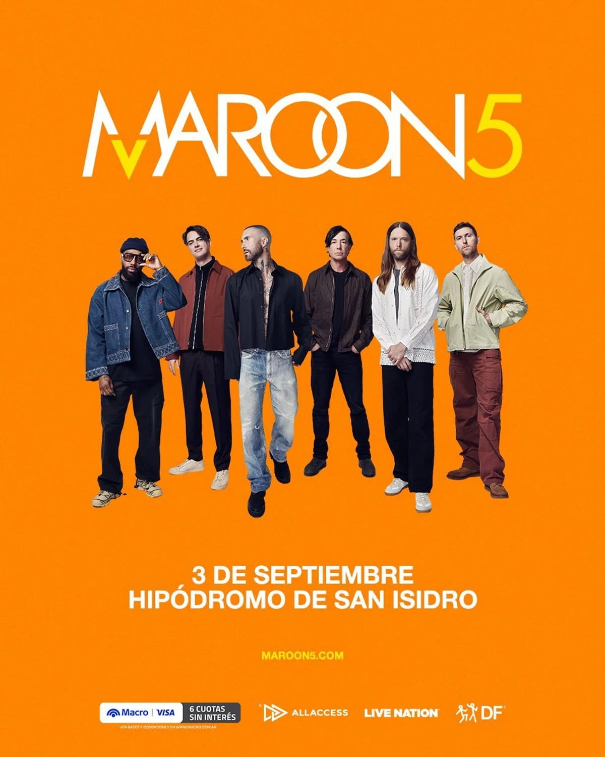Maroon 5 en Argentina 2026: fecha, entradas y detalles de su nueva gira
