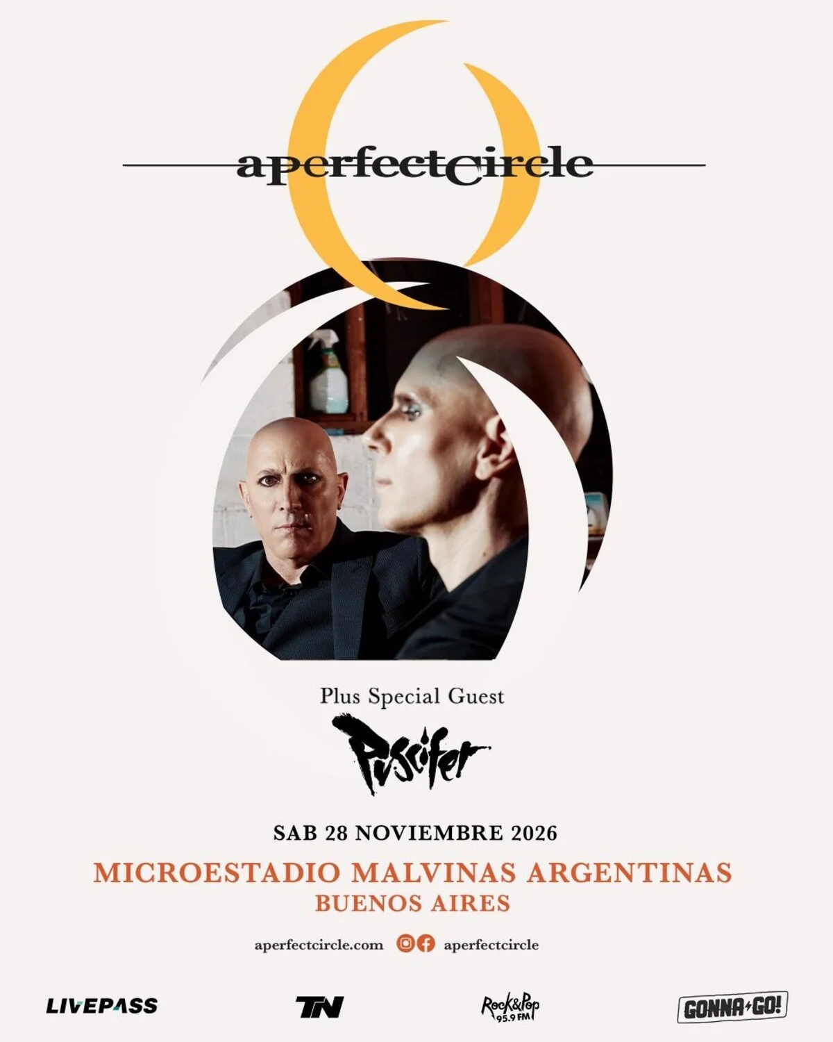 A Perfect Circle regresa a Argentina con un show histórico junto a Puscifer