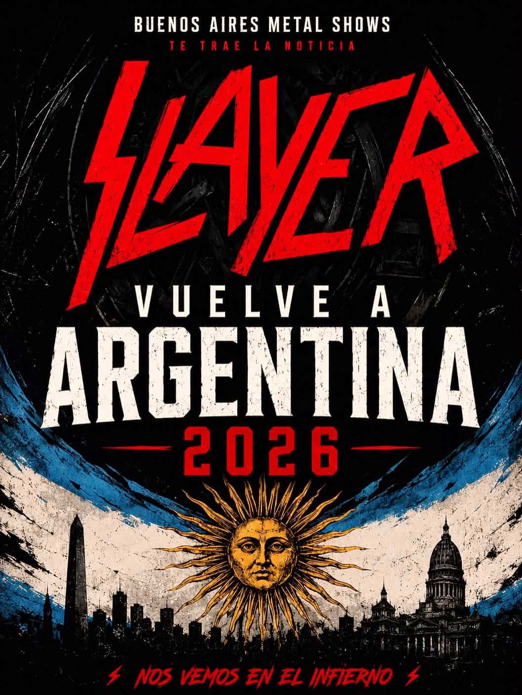 Slayer regresa a Argentina para celebrar los 40 años de “Reign in Blood”