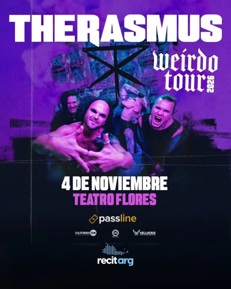 THE RASMUS Regresa a Argentina con un Nuevo Show en Teatro Flores
