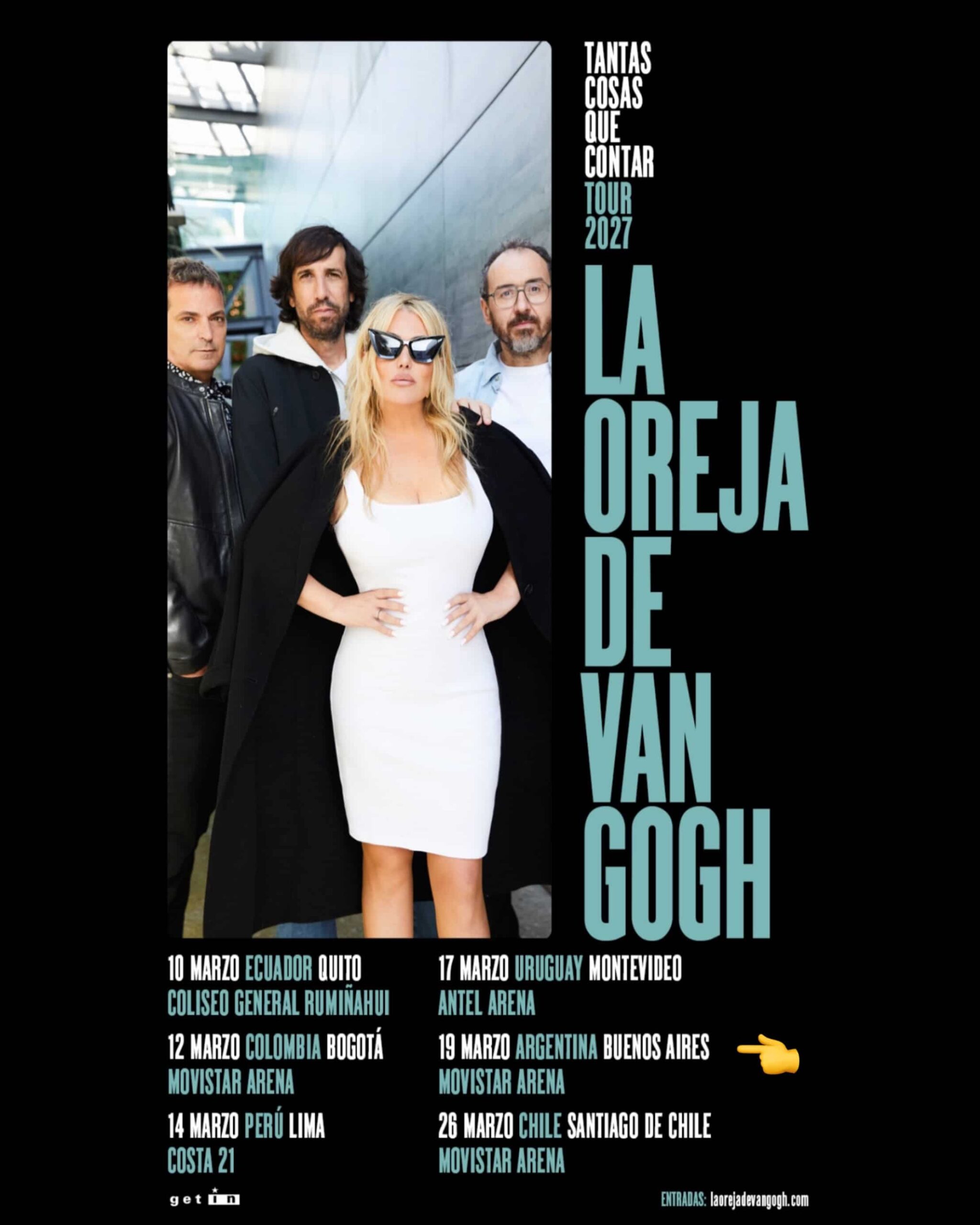 La Oreja de Van Gogh en Buenos Aires 2027: fechas, entradas y regreso de Amaia Montero
