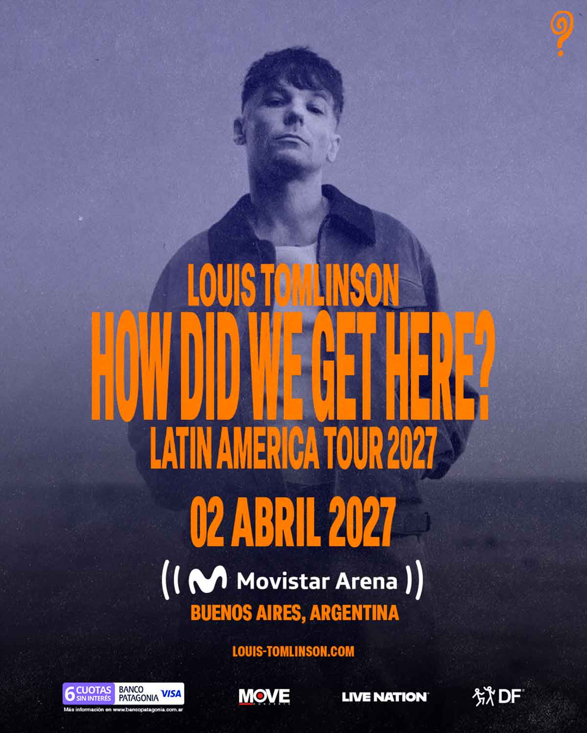 Louis Tomlinson en Argentina 2026: fecha, entradas y detalles de How Did We Get Here? Latin American Tour