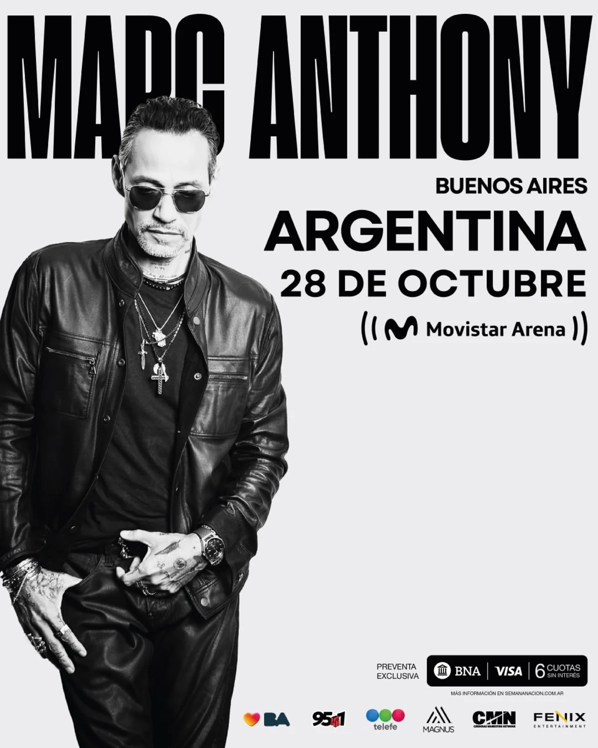 Marc Anthony en Argentina 2026